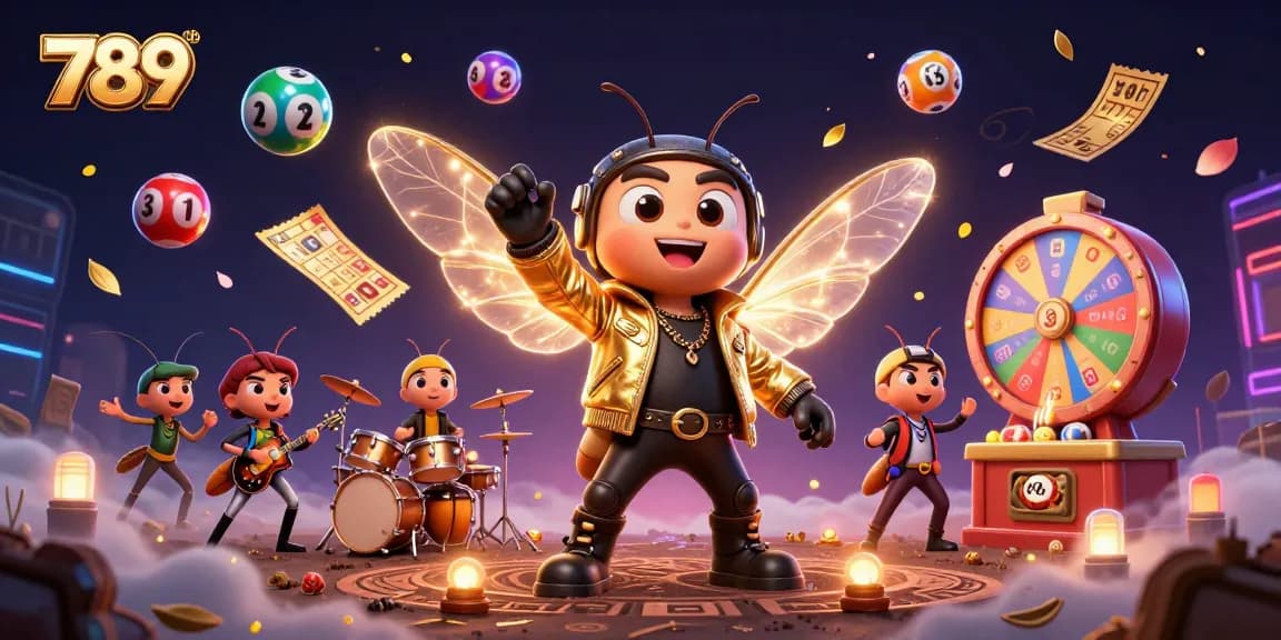 Engage in thrilling wins with 789club's dynamic lottery scene featuring colorful elements.