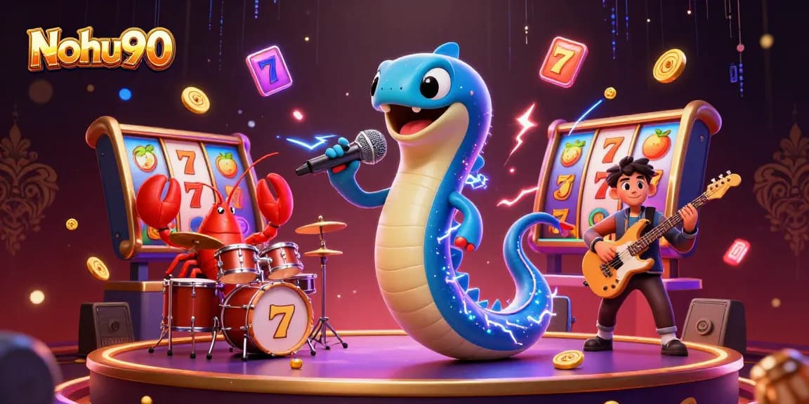 Nohu90 offers vibrant 3D underwater slots action with animated characters and vivid casino elements.