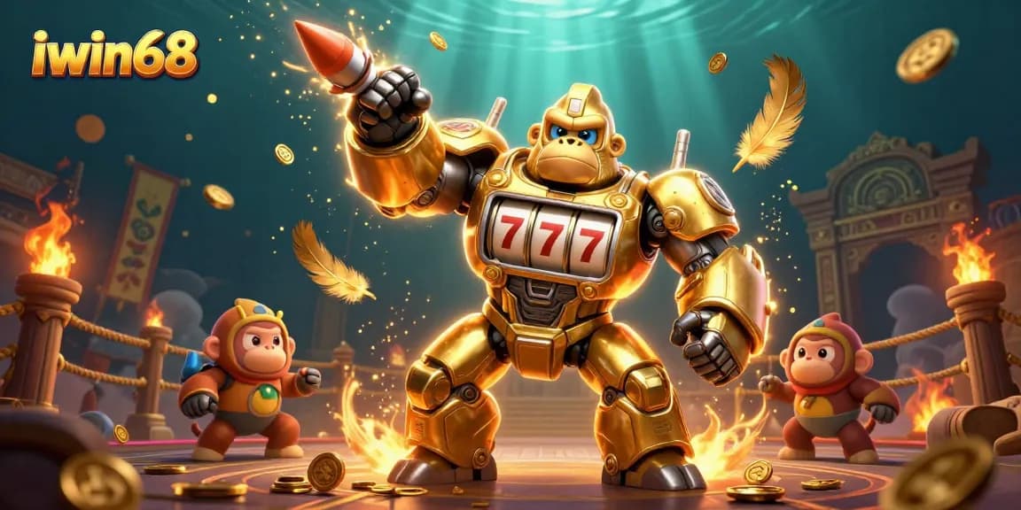 Experience thrilling winnings at iwin68 with an exciting 3D casino scene showing dynamic gambling elements.