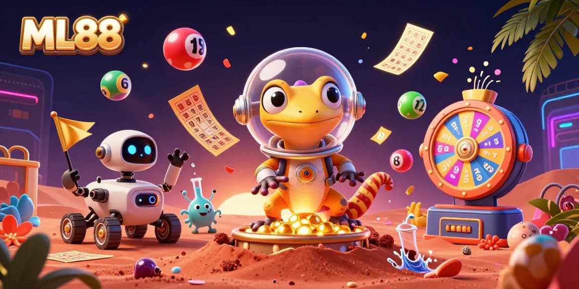ML88 players win big at a vibrant casino scene discovered by a Martian gecko.