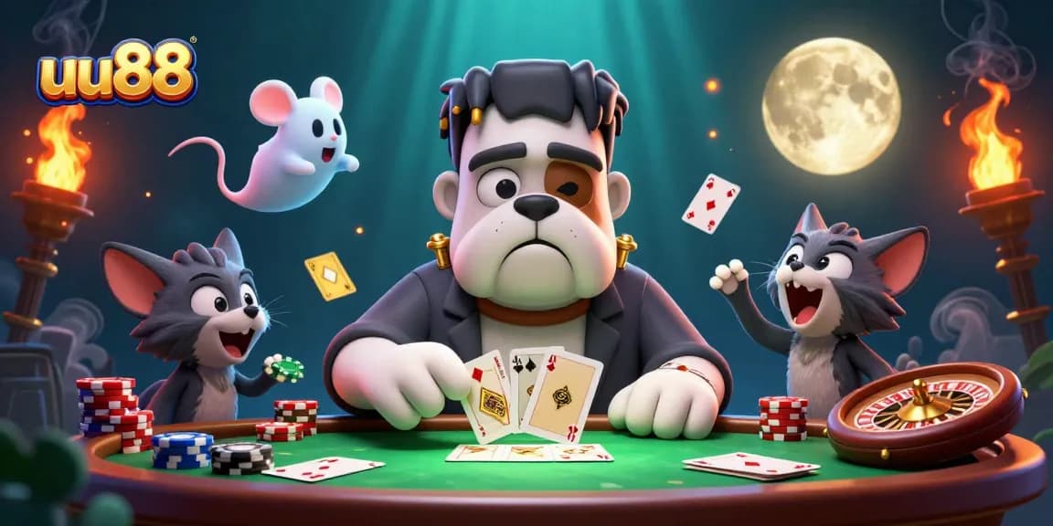 Play thrilling casino games at uu88 with dynamic 3D characters, cards, and roulette.
