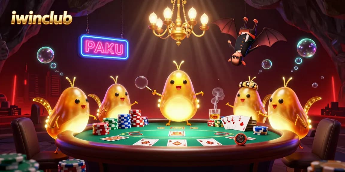 Experience excitement at iwinclub with glowworms lighting up a vibrant casino scene featuring poker elements.