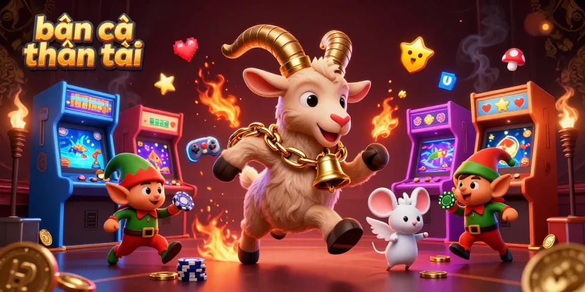 Engage in the exciting bắn cá thần tài experience with vibrant characters and dynamic casino elements.