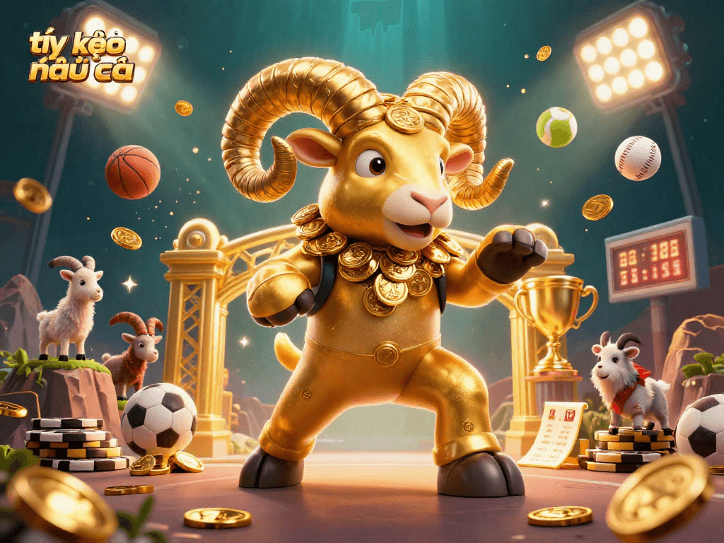 Engage with tỷ lệ kèo nhà cái in this vibrant 3D casino scene filled with dynamic sports elements.