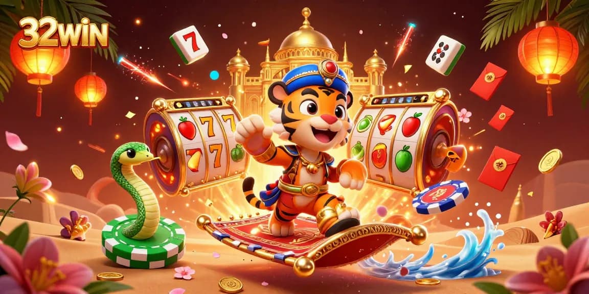 Experience thrilling moments at 32WIN with vibrant slot games and dynamic jackpot elements.