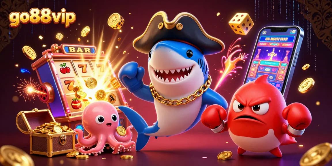 Win big at go88 vip with an exciting 3D casino adventure featuring animated characters and vibrant game elements.