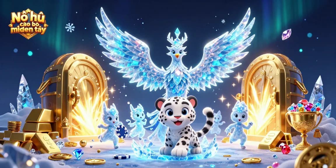 Nổ hũ cao bồi miền tây offers thrilling jackpot adventures with glowing treasures and dynamic characters.