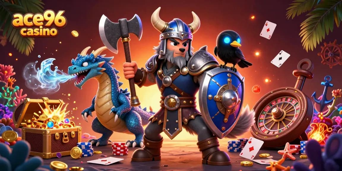 Experience the thrill of winning at ace96 casino with dynamic gaming action and vibrant characters.