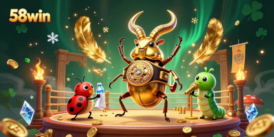Experience thrilling gameplay at 58win with vibrant casino elements in a dynamic illustration.