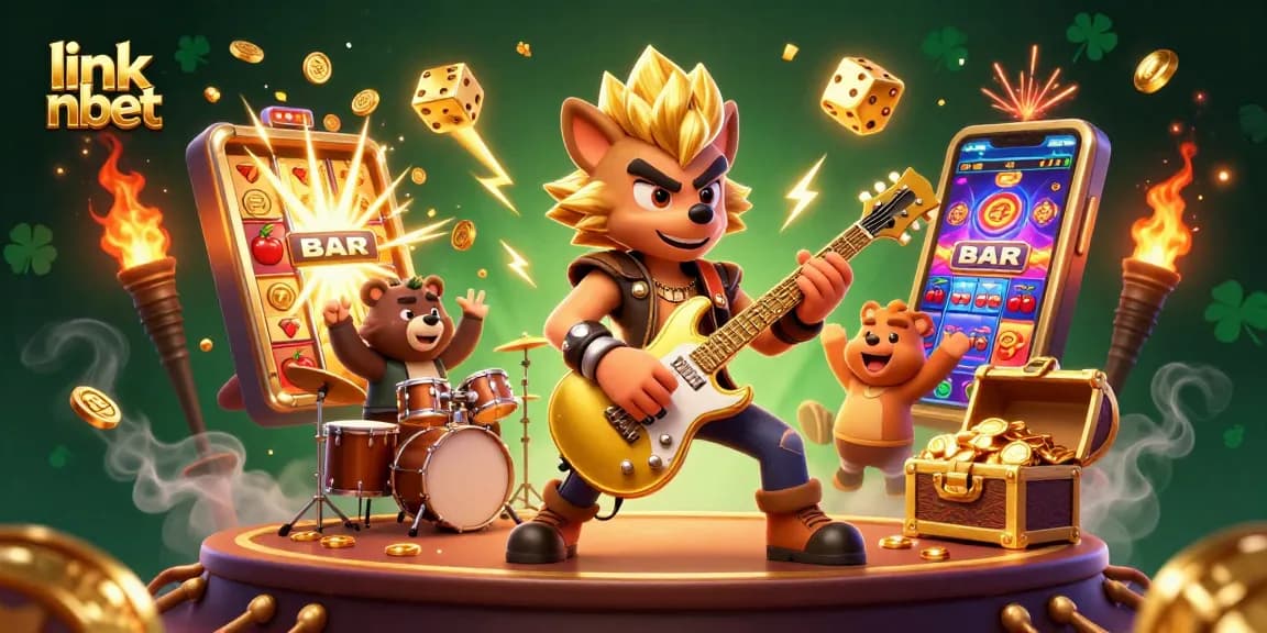 Experience thrilling gameplay at link nbet with a vibrant casino scene full of riches and excitement!