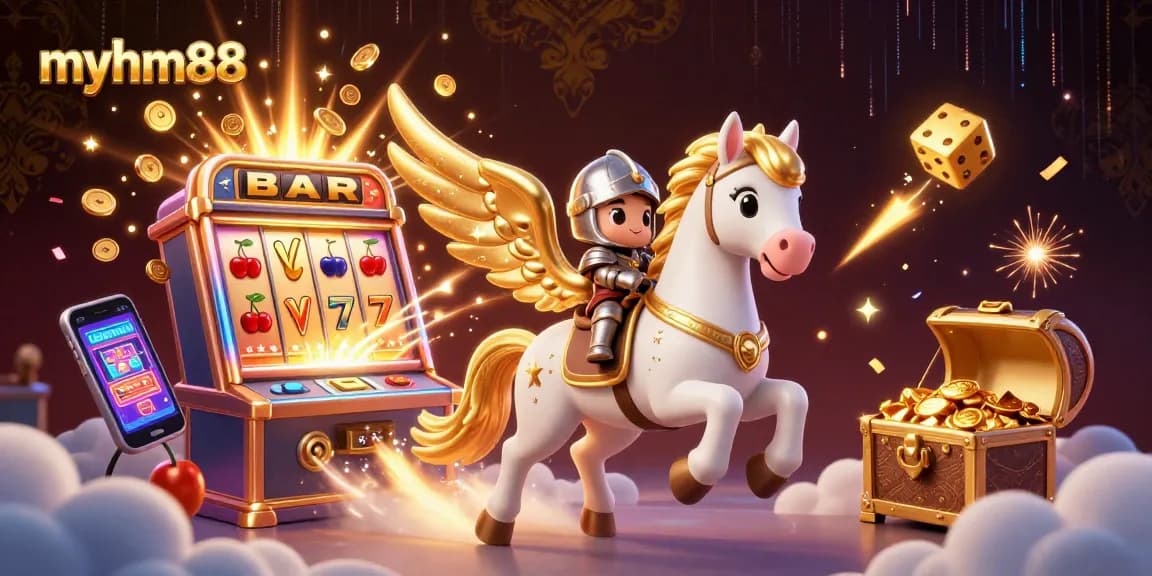 Engage with myhm88's thrilling slots and games in this vibrant casino scene.