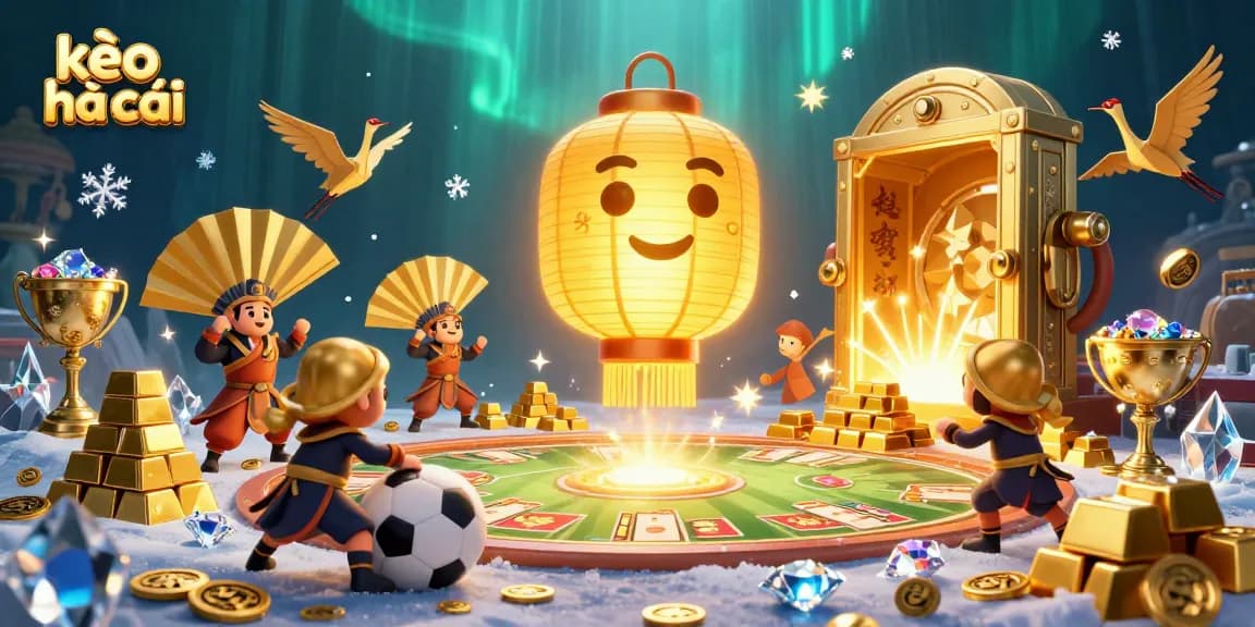 Engage in thrilling kèo nhà cái actions with a dynamic illustration showcasing various betting elements.
