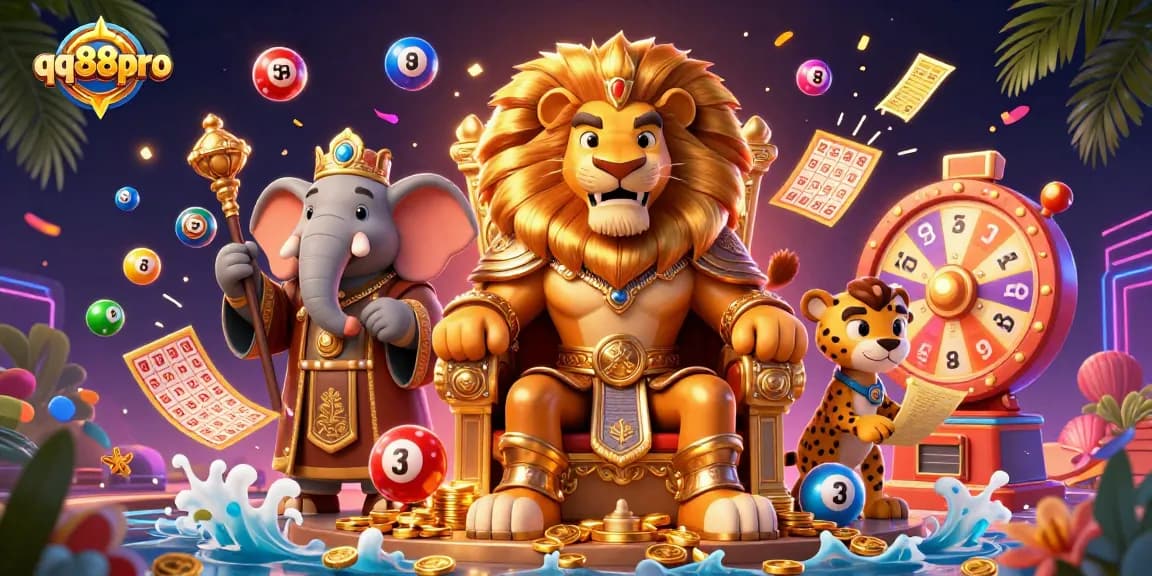 Experience the thrilling action of qq88pro with vibrant lottery games and dynamic casino visuals.
