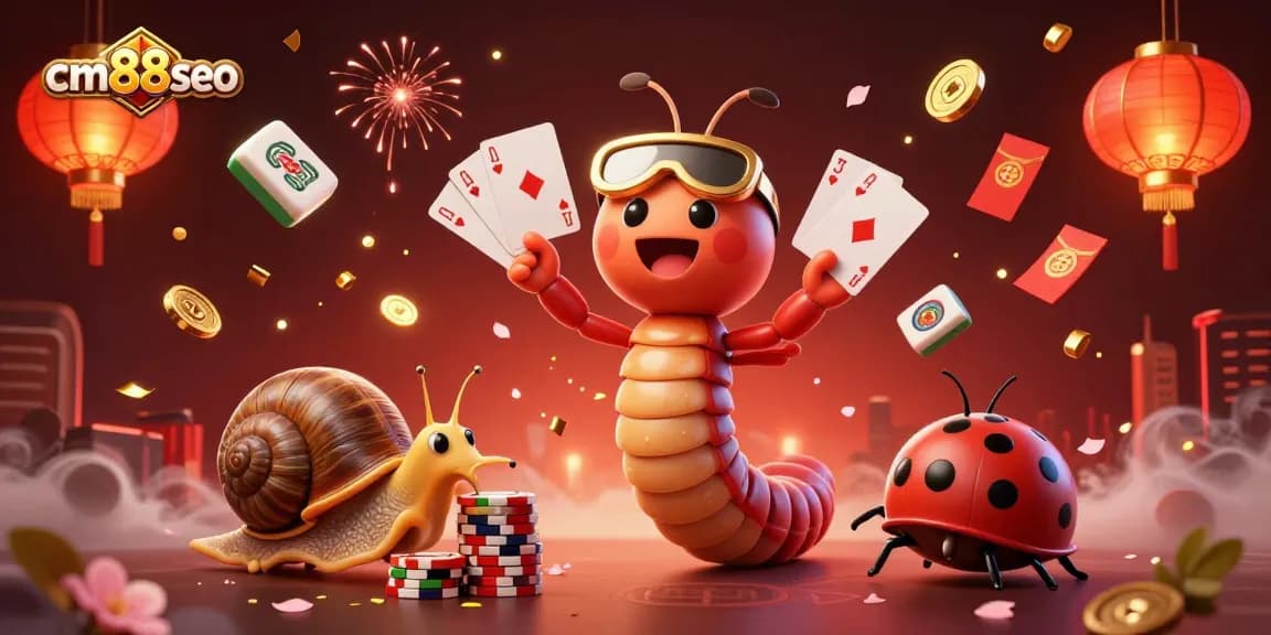 Experience the thrilling world of cm88seo with lively characters and exciting casino elements.