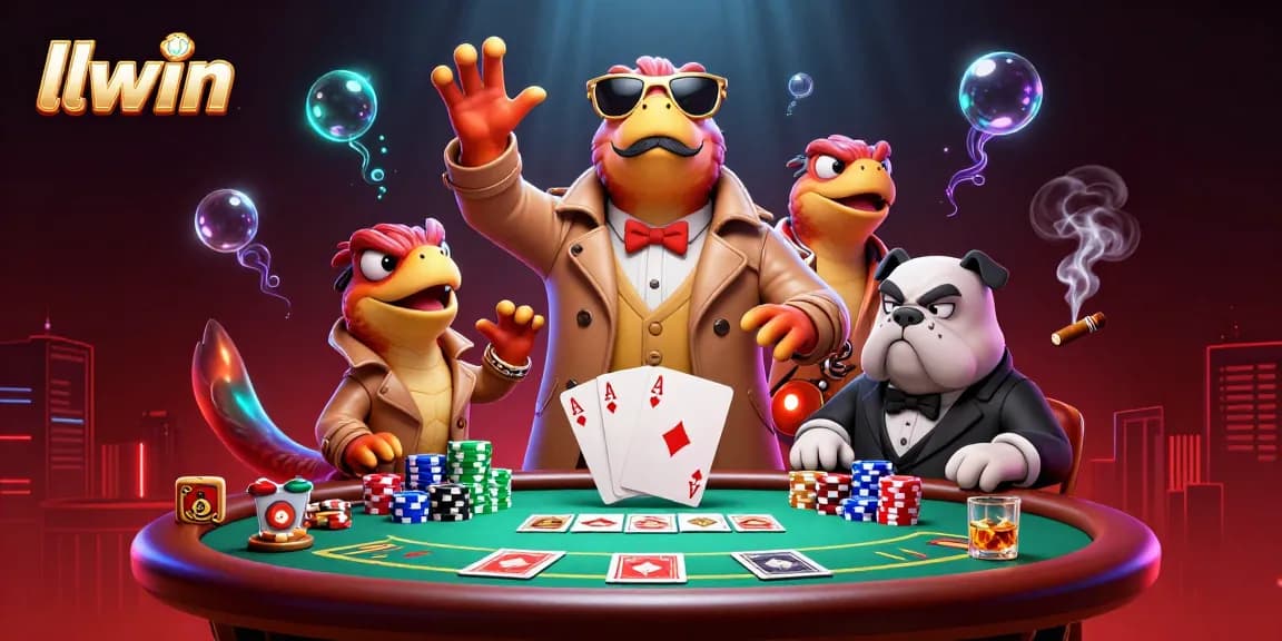 Experience exciting gaming at llwin with raptors in disguise at a vibrant casino scene.