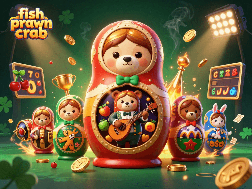 Engage with thrilling fish prawn crab gameplay in vibrant slots, featuring golden prizes and adventurous bears.