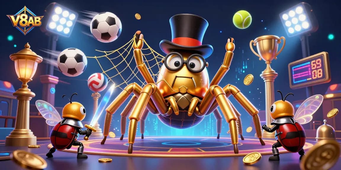 Engage in thrilling games at V8AB with a vibrant 3D casino adventure featuring dynamic action and colorful elements.