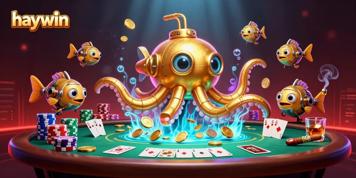 Experience thrilling gameplay at Haywin with dynamic poker action in a vibrant casino setting.