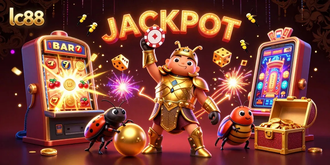 lc88 jackpot scene with hercules beetle winning exciting casino rewards