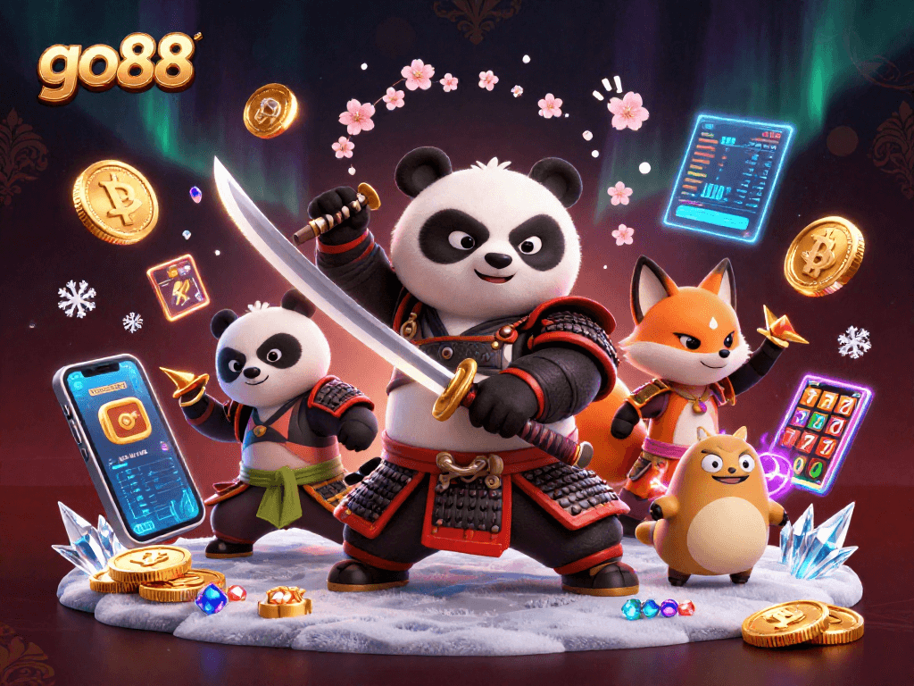 Experience the excitement of go88 with samurai panda in a vibrant casino adventure.