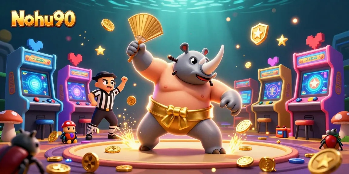 Nohu90 offers an exciting gaming experience with vibrant characters and engaging casino elements.