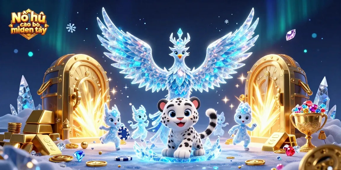 Nổ hũ cao bồi miền tây offers thrilling jackpot adventures with glowing treasures and dynamic characters.