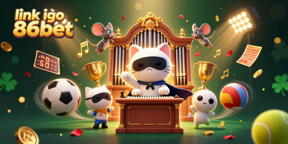 Plunge into the excitement with link vào 86bet, where a charming phantom cat plays at the casino alongside sports elements and acrobats.