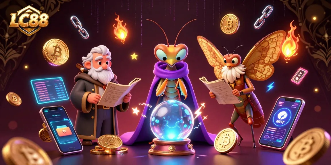 Engage with LC88's enchanting world of online gaming, featuring mystical fortune tellers and crypto themes.