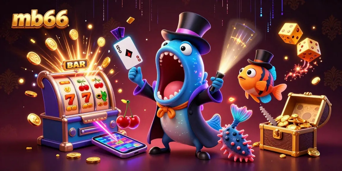 Experience exhilarating wins at mb66 with a magical 3D casino scene featuring vibrant characters and rich casino games.
