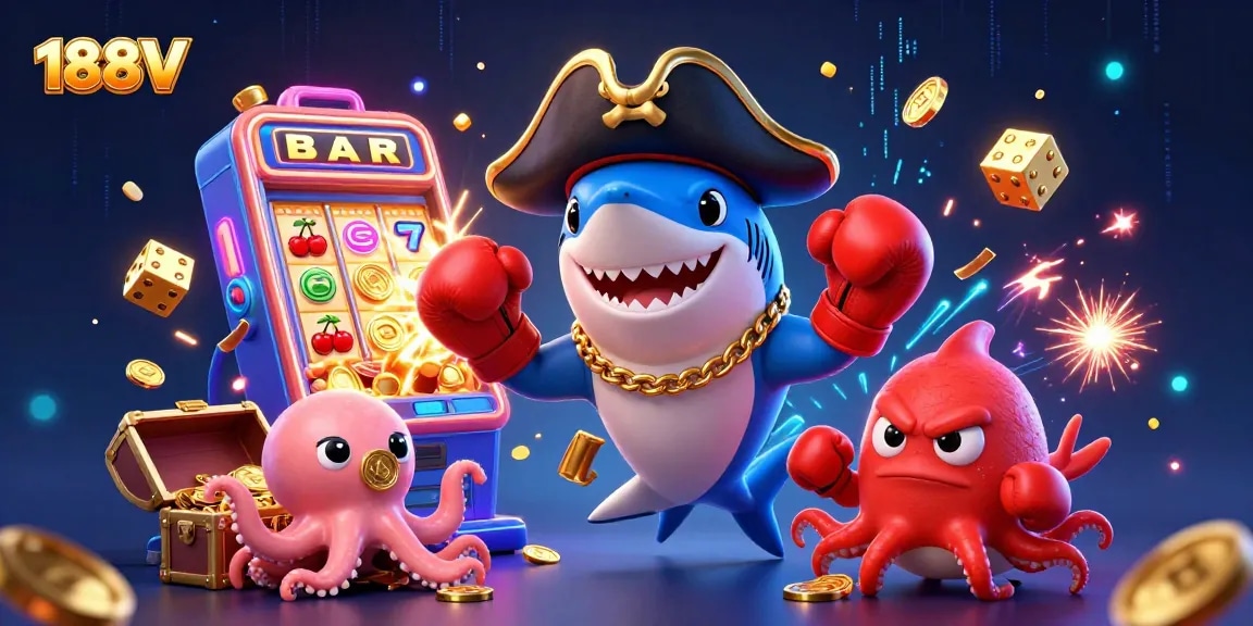 Experience thrilling gaming adventures at 188V with dynamic characters and exciting jackpots!