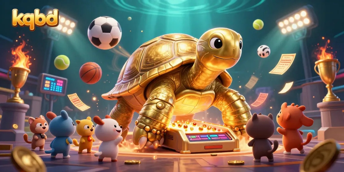 Watch exciting kqbd results as tiny golden balls bounce in a colossal tortoise pinball machine.