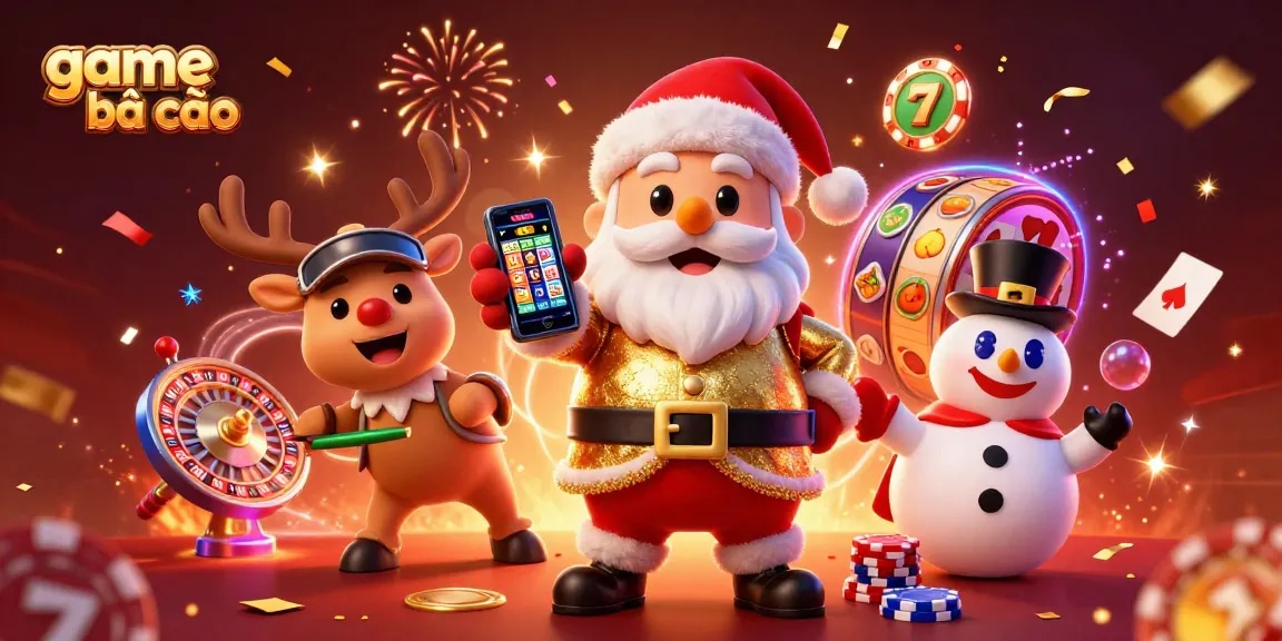 Experience fun game bài cào with engaging activities in a lively casino-themed illustration.