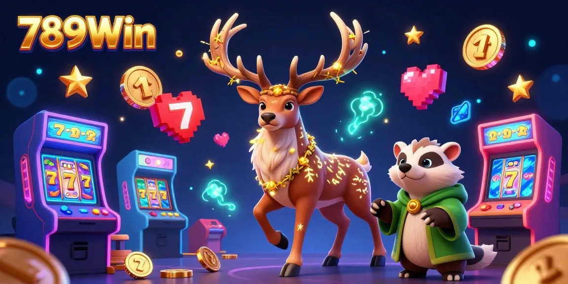 Experience thrilling slots at 789Win, featuring a vibrant 3D illustration of Celtic elements and engaging gaming atmosphere.