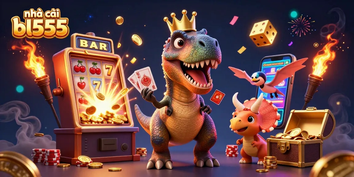 Experience exciting gameplay at nhà cái bl555 with vibrant 3D casino characters and elements immersing gamblers in fun.