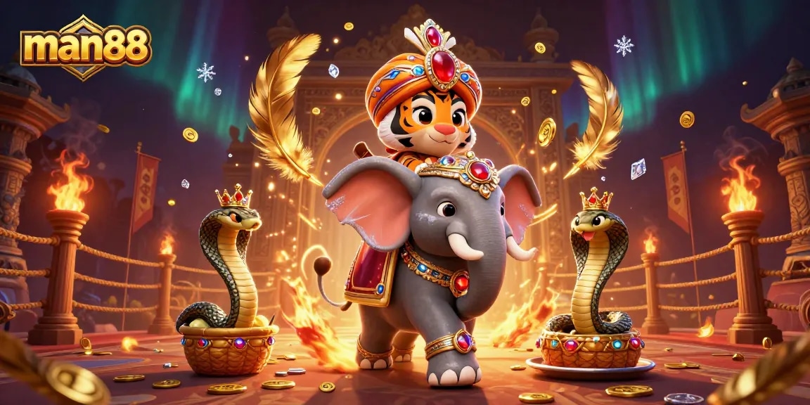Engage with man88's vibrant casino scene featuring exotic characters, rich detail, and dynamic gaming elements.
