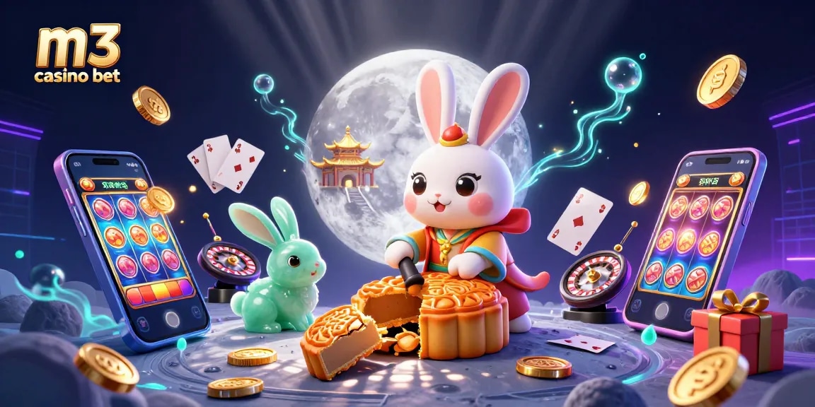 Spin the reels and win big at m3 casino bet with this vibrant 3D illustration!