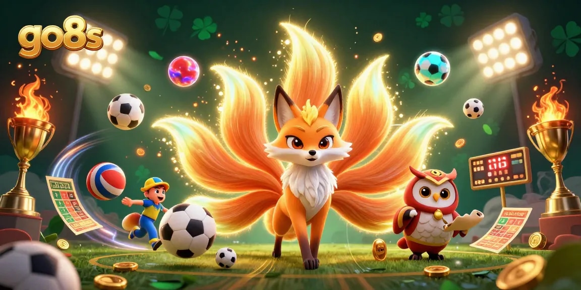 Experience thrilling gaming adventures with the go8s nine-tailed fox spirit in this engaging casino scene.