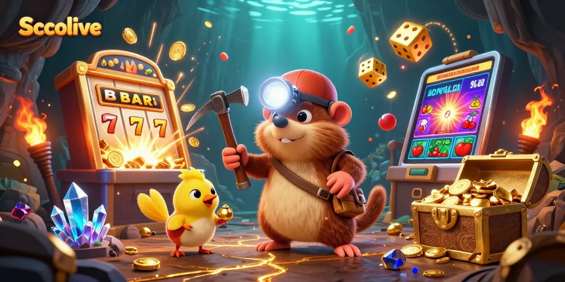 Socolive showcases a dynamic treasure hunter scene capturing the excitement of live gaming and casino thrills.