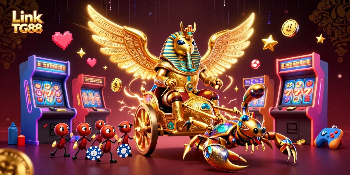 Link TG88 promotes an exciting casino experience with dazzling characters and vibrant game elements.
