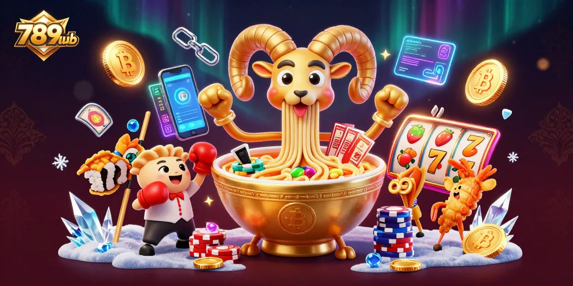 Engage with 789club's colorful casino world featuring a vibrant scene of gaming characters.