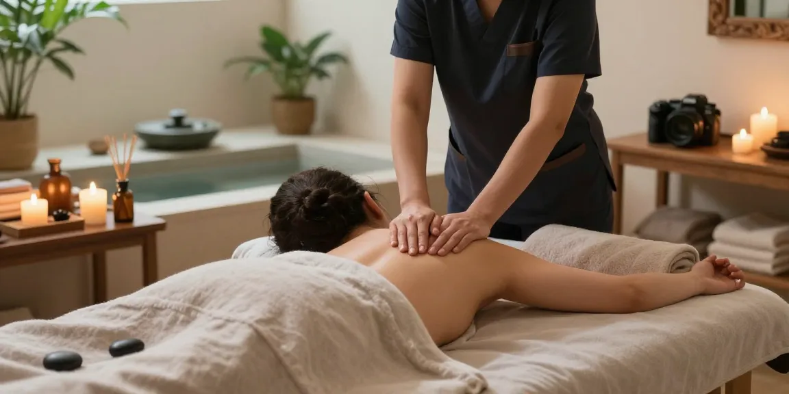 Expert 강동구출장안마 therapy session in a serene spa environment promoting relaxation and wellness.