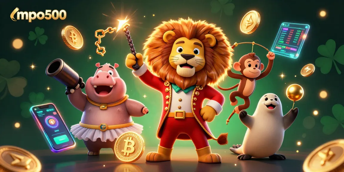 Experience the thrill with mpo500 as you play alongside fun casino characters in a vibrant digital landscape.
