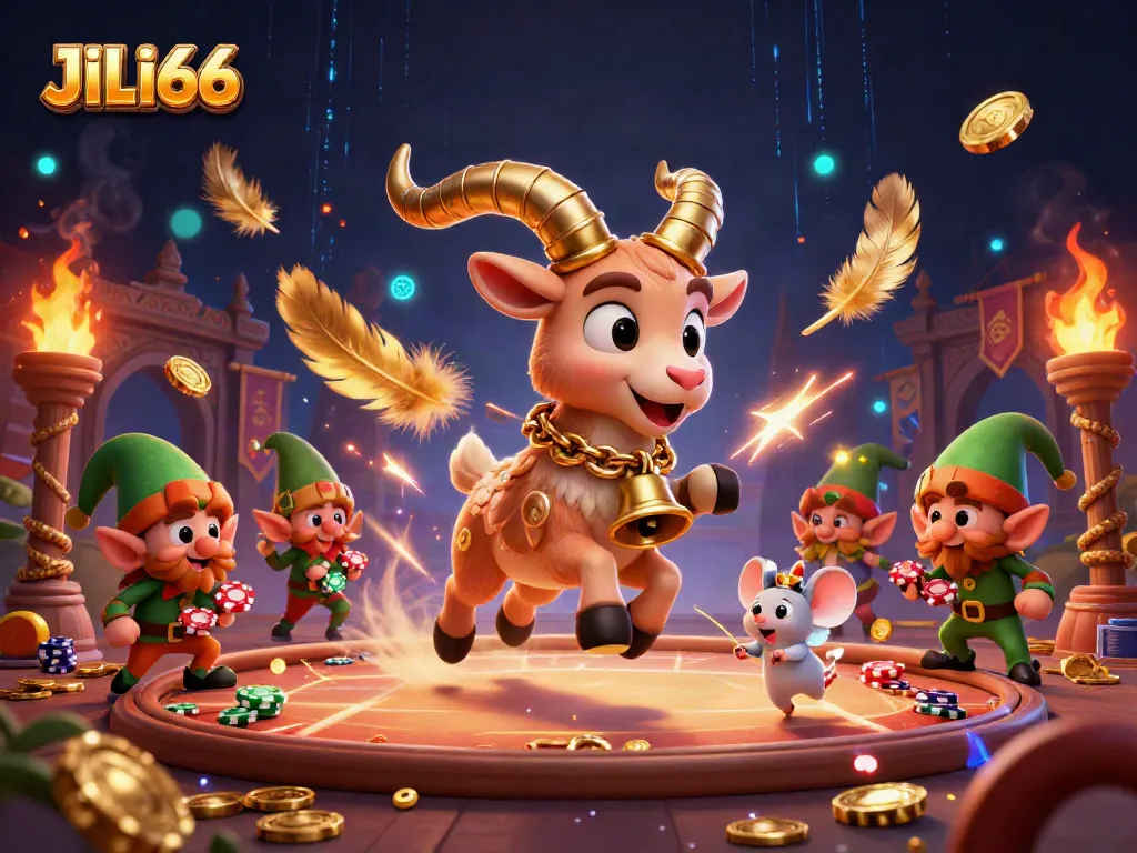 Experience JILI66 with lively 3D characters in a vibrant casino atmosphere, showcasing thrilling gameplay.
