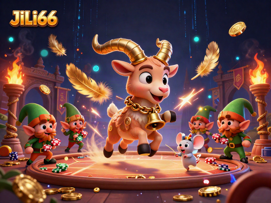 Experience JILI66 with lively 3D characters in a vibrant casino atmosphere, showcasing thrilling gameplay.
