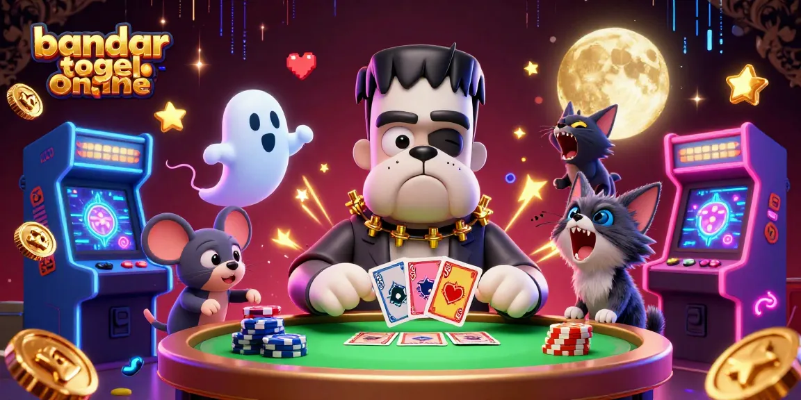 Experience thrilling gameplay at bandar togel online with vibrant 3D characters and casino elements.