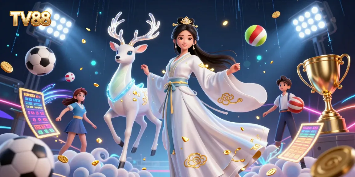 Experience the thrilling world of TV88 with dynamic casino games and vibrant sports betting elements.