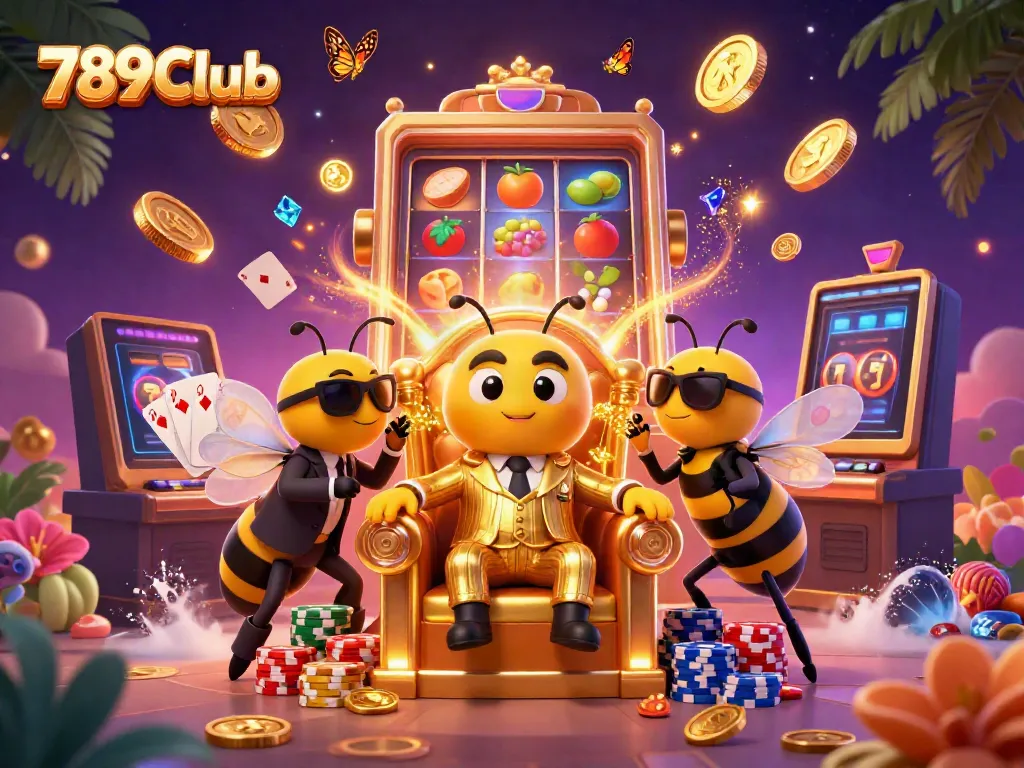 Experience thrilling gameplay with 789Club, featuring slot machines and vibrant casino elements