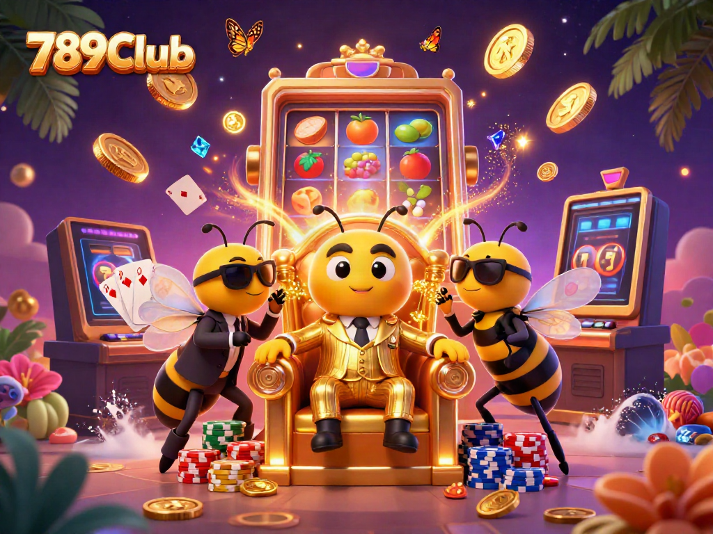 Experience thrilling gameplay with 789Club, featuring slot machines and vibrant casino elements