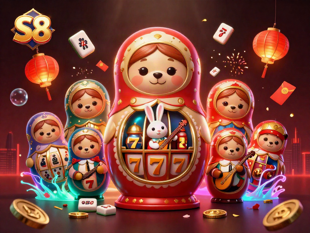 Spin to win with S8 casino excitement featuring colorful characters and dynamic game elements.
