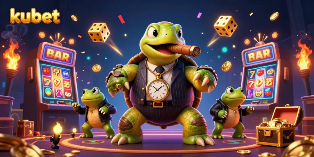 Engage with Kubet's vibrant casino experience featuring unique characters and lively gaming elements.